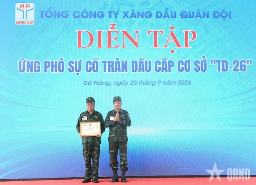 Tổng công ty Xăng dầu Quân đội diễn tập ứng phó sự cố tràn dầu cấp cơ sở “TD-26”